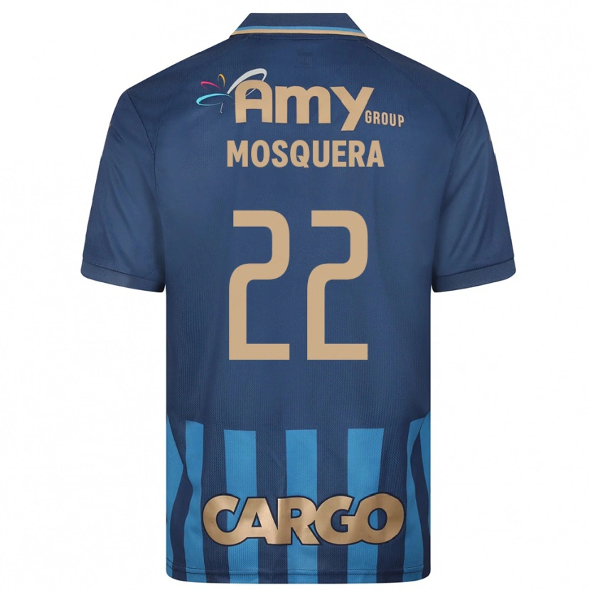 Danxen Mulher Camisola Orlando Mosquera #22 Azul Marinho Alternativa 2025/26 Camisa