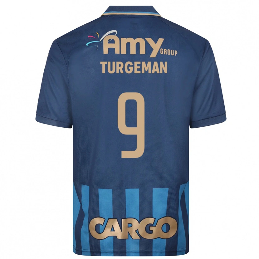 Danxen Mulher Camisola Dor Turgeman #9 Azul Marinho Alternativa 2025/26 Camisa