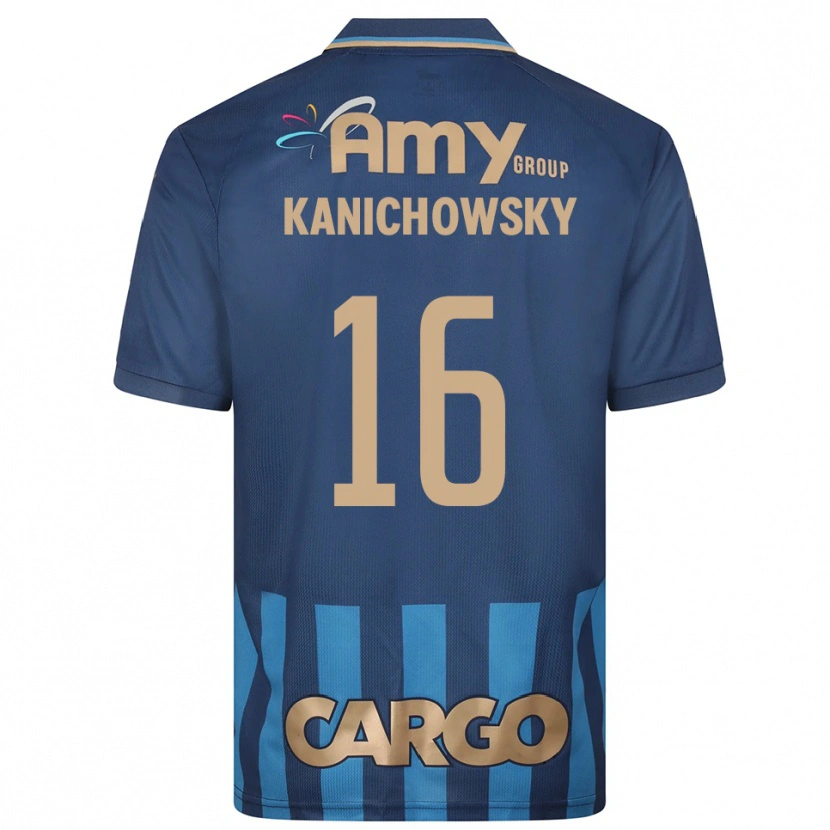 Danxen Mulher Camisola Gabi Kanichowsky #16 Azul Marinho Alternativa 2025/26 Camisa