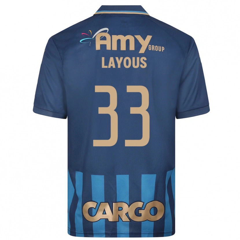 Danxen Mulher Camisola Hisham Layous #33 Azul Marinho Alternativa 2025/26 Camisa