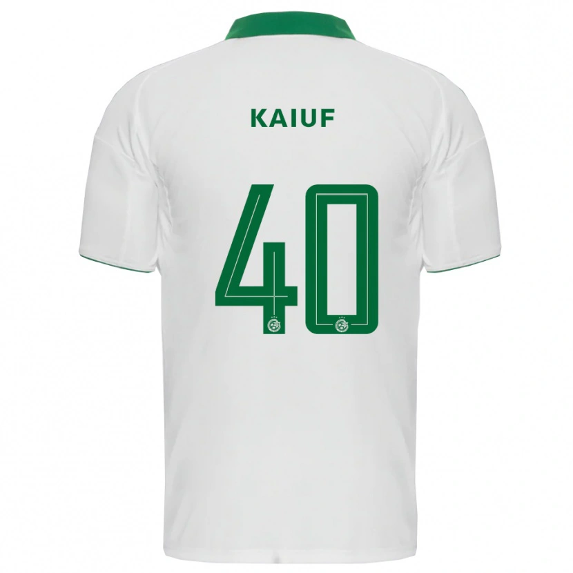 Danxen Mulher Camisola Sharif Kaiuf #40 Branco Verde Alternativa 2025/26 Camisa