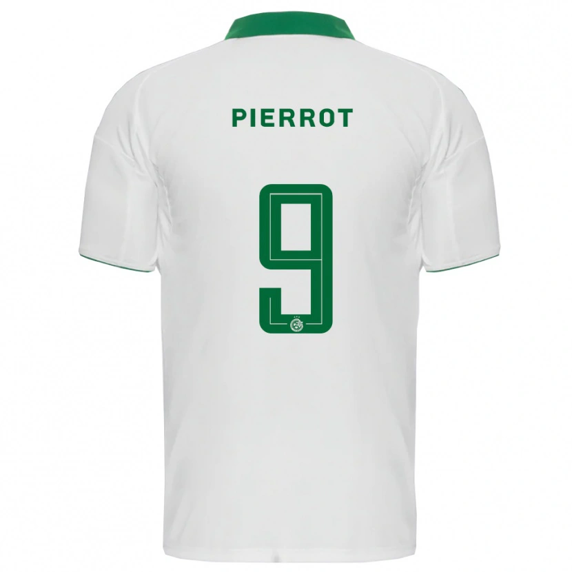 Danxen Mulher Camisola Frantzdy Pierrot #9 Branco Verde Alternativa 2025/26 Camisa