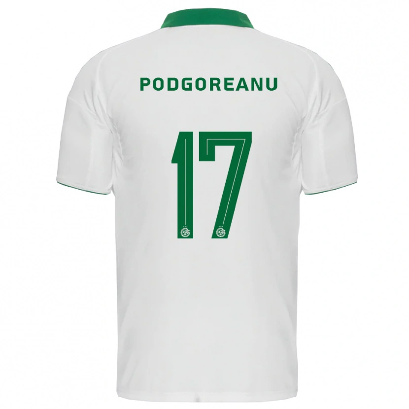 Danxen Mulher Camisola Suf Podgoreanu #17 Branco Verde Alternativa 2025/26 Camisa