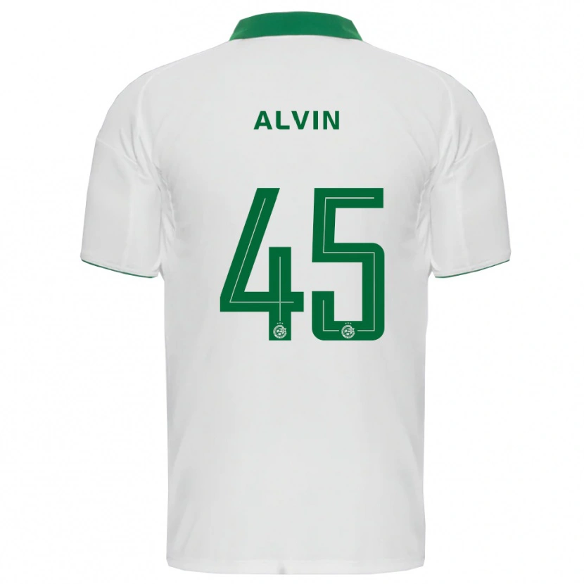 Danxen Mulher Camisola Glenn Alvin #45 Branco Verde Alternativa 2025/26 Camisa