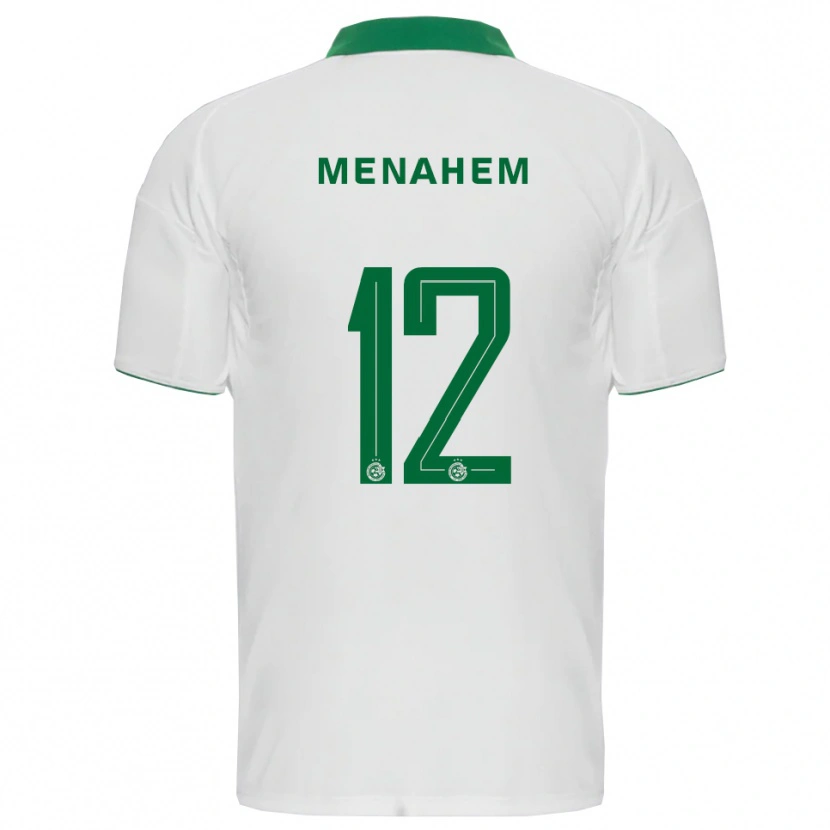 Danxen Mulher Camisola Sun Menahem #12 Branco Verde Alternativa 2025/26 Camisa