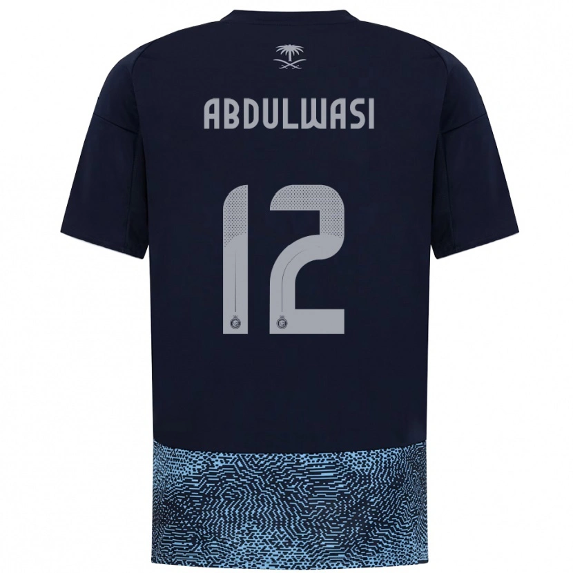 Danxen Mulher Camisola Dalal Abdulwasi #12 Marinho Azul Celeste Alternativa 2025/26 Camisa