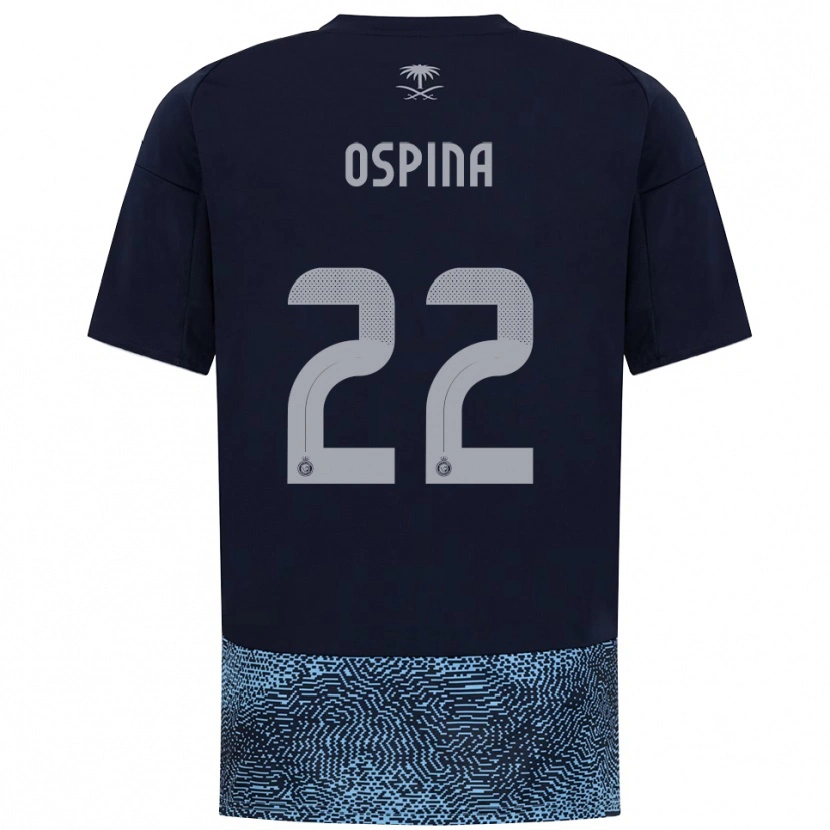 Danxen Mulher Camisola David Ospina #22 Marinho Azul Celeste Alternativa 2025/26 Camisa