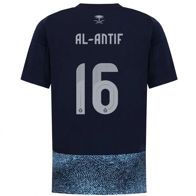Danxen Mulher Camisola Habib Al-Antif #16 Marinho Azul Celeste Alternativa 2025/26 Camisa