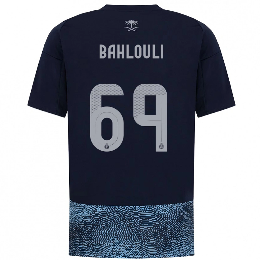 Danxen Mulher Camisola Nesrine Bahlouli #69 Marinho Azul Celeste Alternativa 2025/26 Camisa