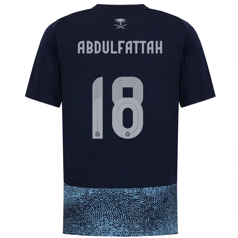 Danxen Mulher Camisola Abdulfattah Adam #18 Marinho Azul Celeste Alternativa 2025/26 Camisa