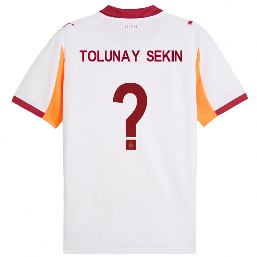 Danxen Mulher Camisola Burak Tolunay Sekin #0 Branco Vermelho Alternativa 2025/26 Camisa