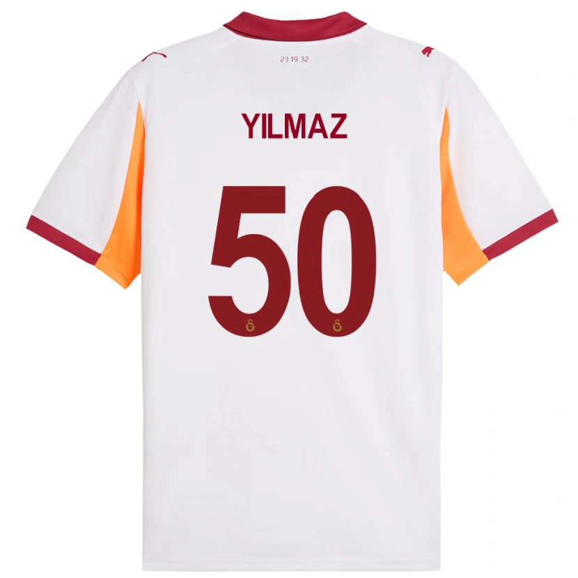 Danxen Mulher Camisola Jankat Yılmaz #50 Branco Vermelho Alternativa 2025/26 Camisa
