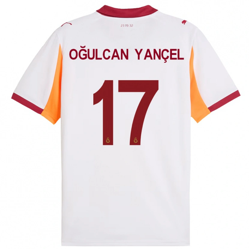 Danxen Mulher Camisola Necati Oğulcan Yançel #17 Branco Vermelho Alternativa 2025/26 Camisa