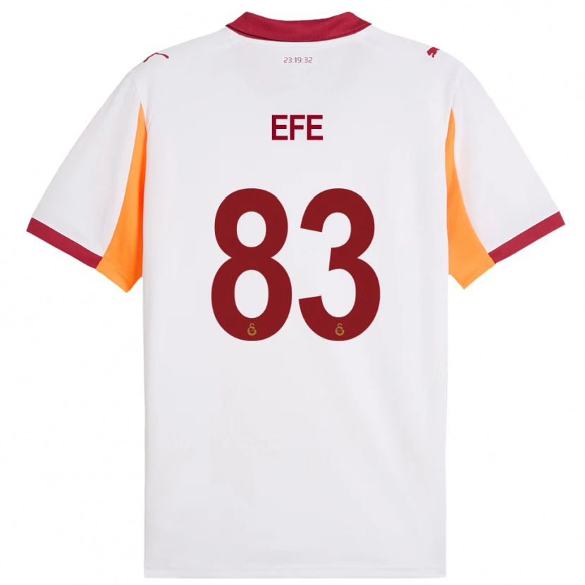 Danxen Mulher Camisola Efe Akman #83 Branco Vermelho Alternativa 2025/26 Camisa