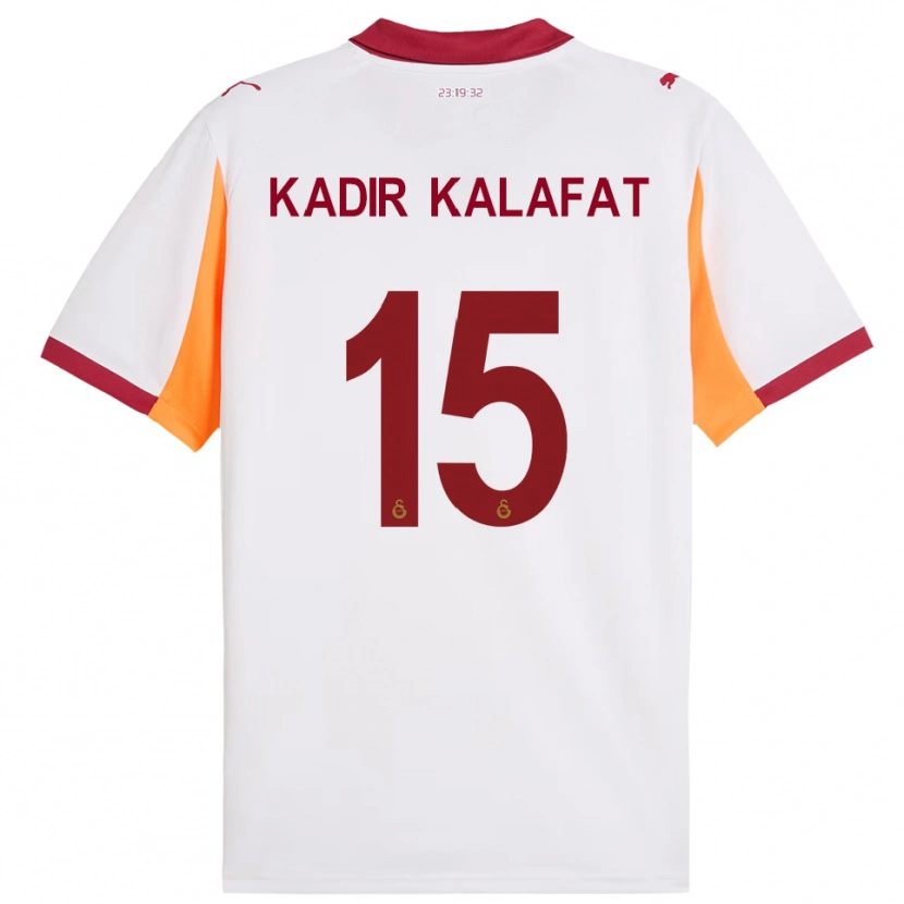 Danxen Mulher Camisola İsmail Kadir Kalafat #15 Branco Vermelho Alternativa 2025/26 Camisa
