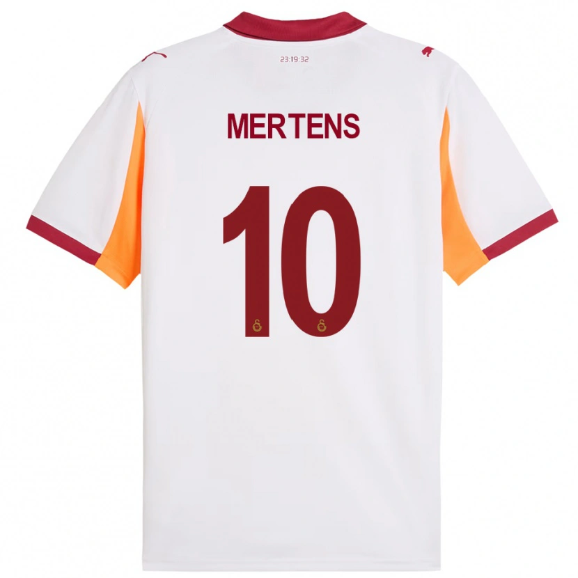Danxen Mulher Camisola Dries Mertens #10 Branco Vermelho Alternativa 2025/26 Camisa