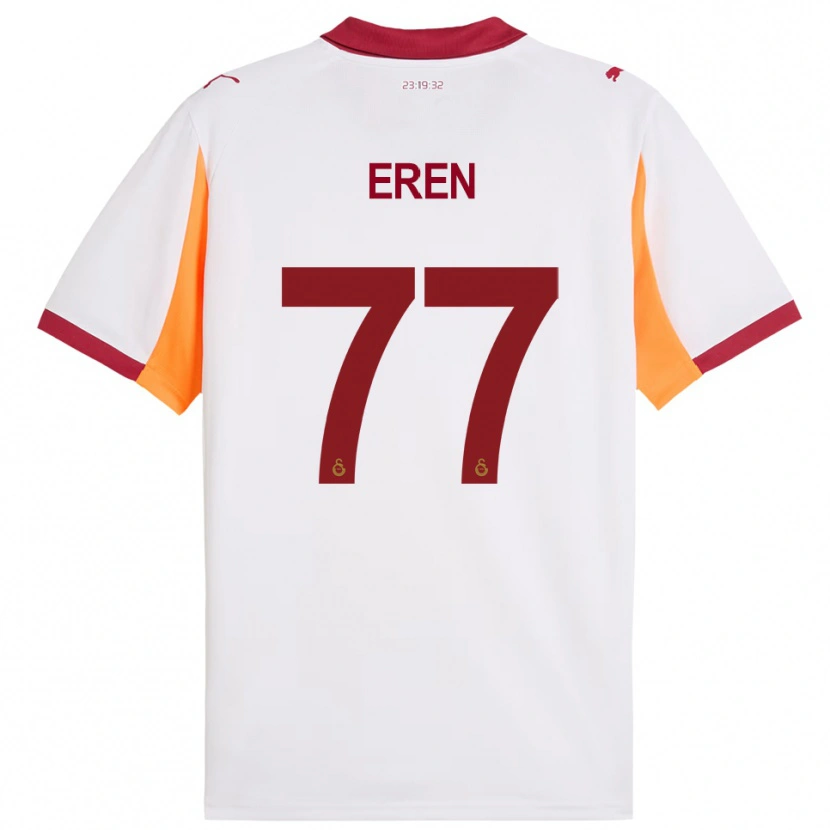 Danxen Mulher Camisola İrem Eren #77 Branco Vermelho Alternativa 2025/26 Camisa