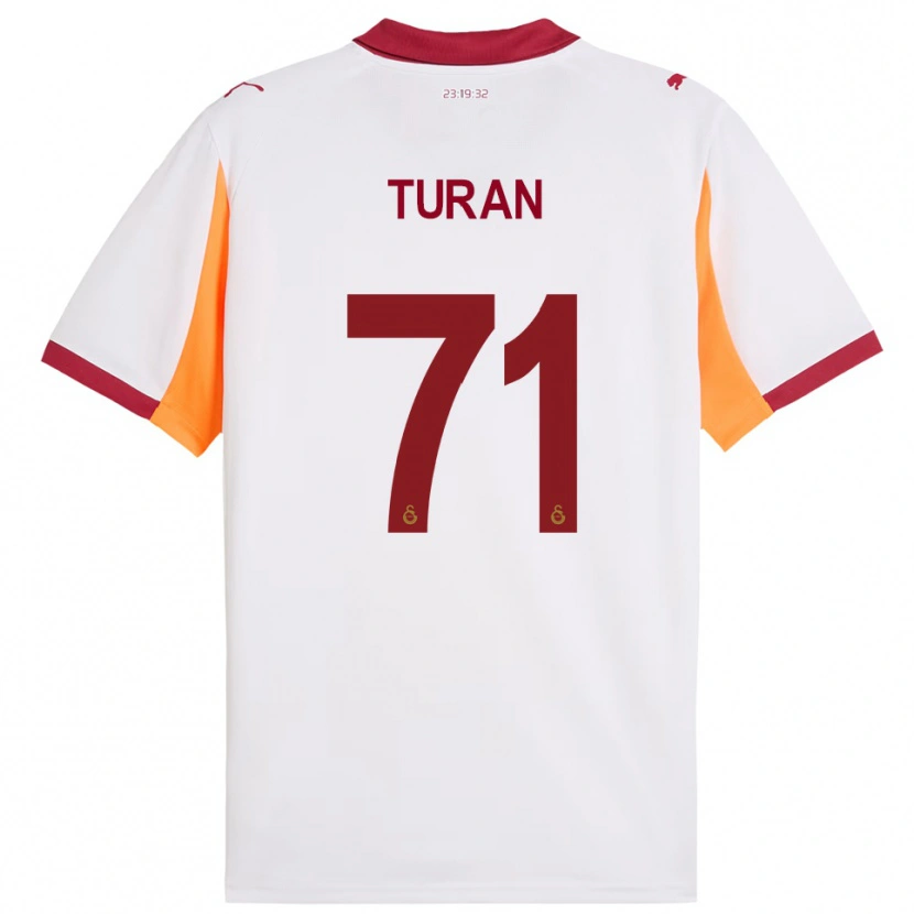 Danxen Mulher Camisola Hasan Turan #71 Branco Vermelho Alternativa 2025/26 Camisa