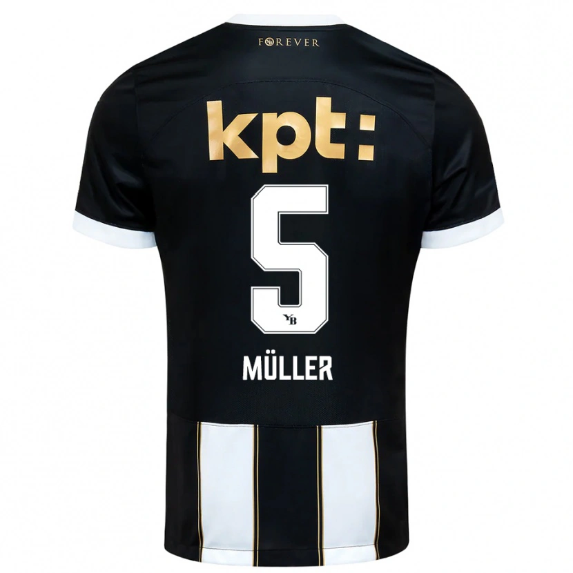 Danxen Mulher Camisola Loy Müller #5 Preto Branco Alternativa 2025/26 Camisa