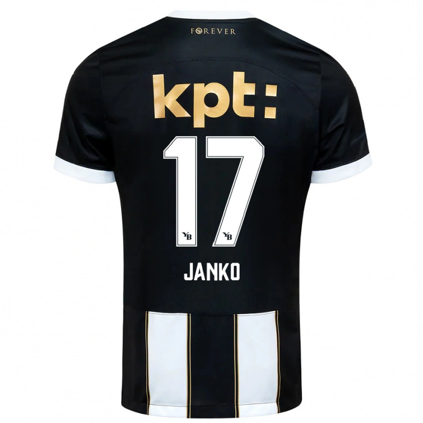 Danxen Mulher Camisola Saidy Janko #17 Preto Branco Alternativa 2025/26 Camisa