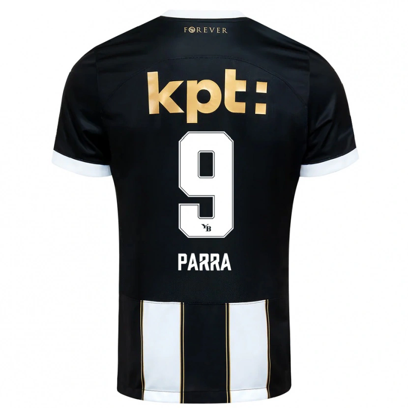 Danxen Mulher Camisola Hugo Parra #9 Preto Branco Alternativa 2025/26 Camisa