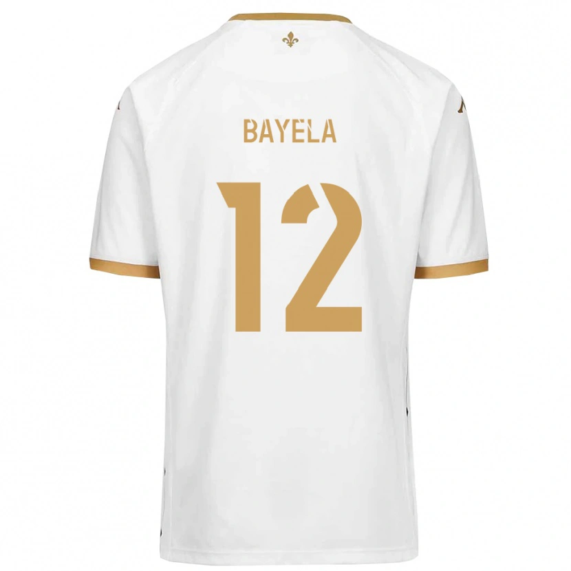 Danxen Mulher Camisola Kaneyi Bayela #12 Branco Dourado Alternativa 2025/26 Camisa