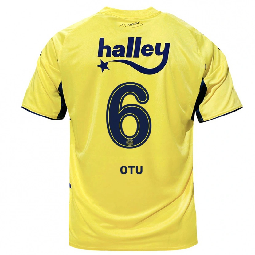 Danxen Mulher Camisola Regina Otu #6 Amarelo Marinho Alternativa 2025/26 Camisa