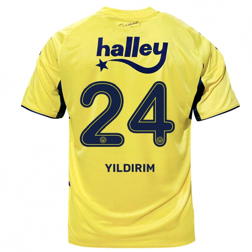 Danxen Mulher Camisola Fatoş Yıldırım #24 Amarelo Marinho Alternativa 2025/26 Camisa