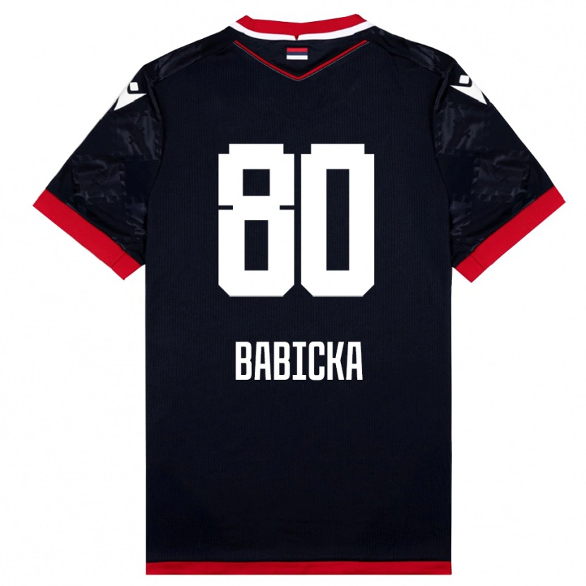 Danxen Mulher Camisola Shavy Babicka #80 Preto Vermelho Alternativa 2025/26 Camisa