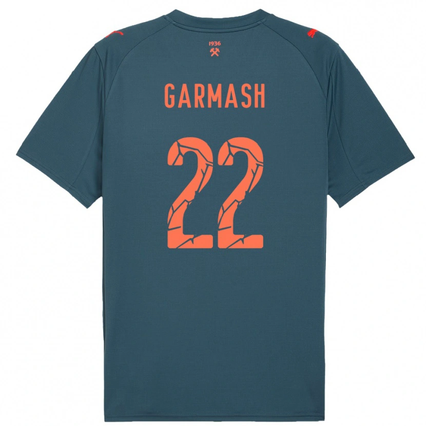 Danxen Mulher Camisola Yevgeniy Garmash #22 Marinho Vermelho Alternativa 2025/26 Camisa