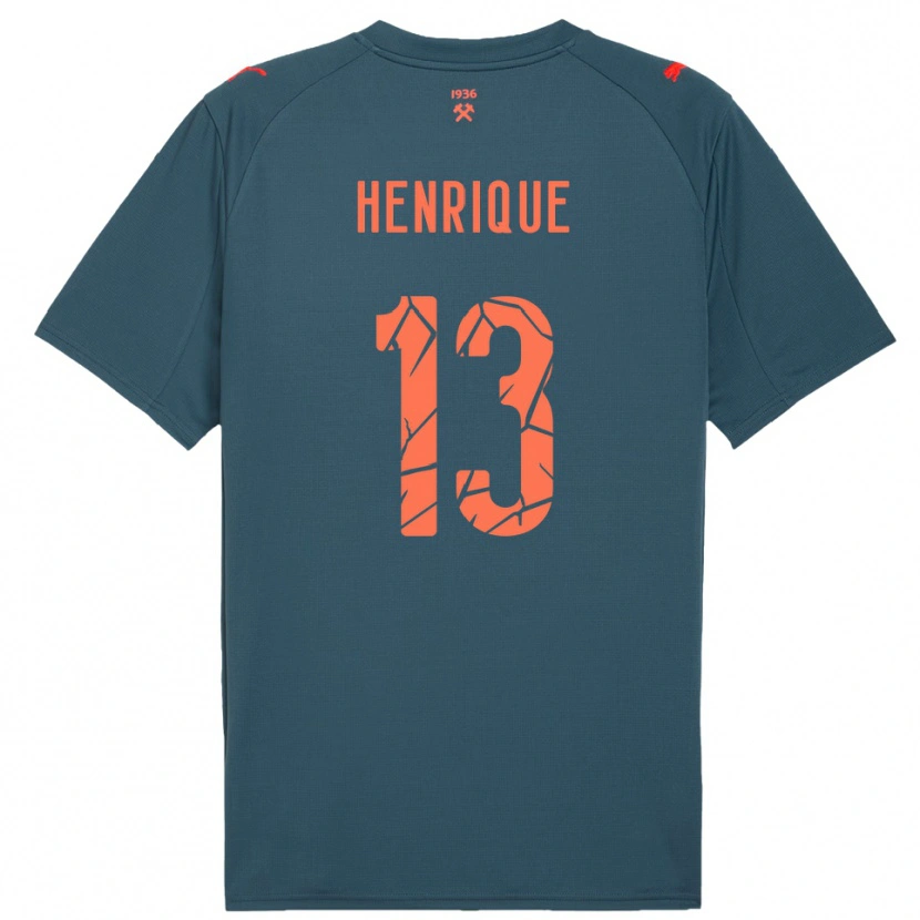 Danxen Mulher Camisola Pedro Henrique #13 Marinho Vermelho Alternativa 2025/26 Camisa