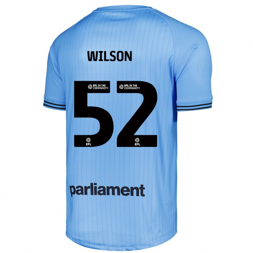 Danxen Criança Aston Wilson #52 Azul Celeste Claro Camisola Guarda-Redes 2025/26 Camisa