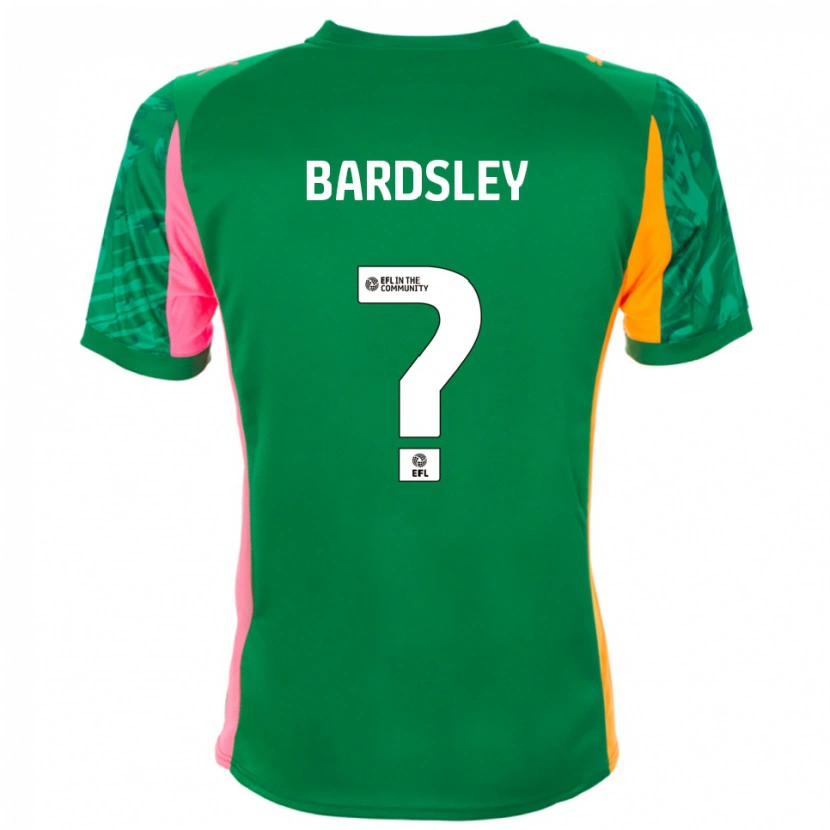 Danxen Criança Harvey Bardsley #0 Laranja Verde Camisola Guarda-Redes 2025/26 Camisa