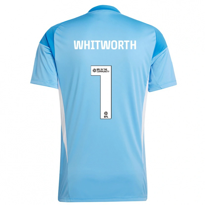 Danxen Criança Joe Whitworth #1 Azul Celeste Camisola Guarda-Redes 2025/26 Camisa