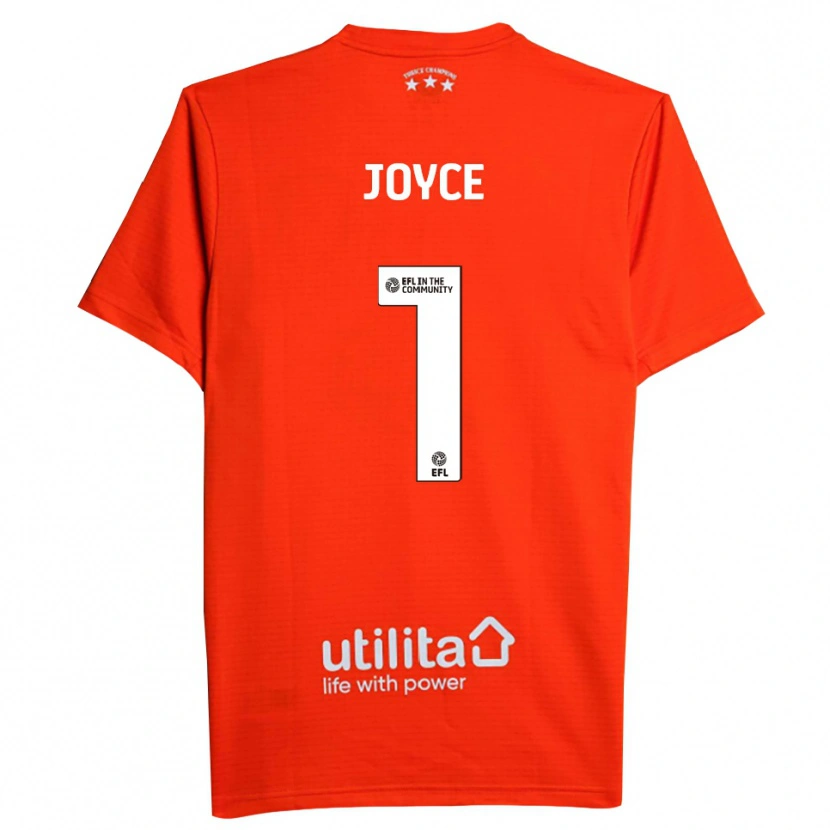 Danxen Criança Lauren Joyce #1 Branco Vermelho Camisola Guarda-Redes 2025/26 Camisa