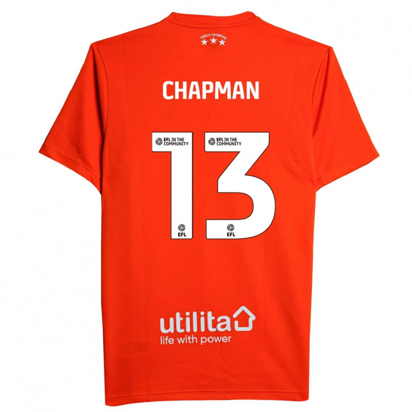 Danxen Criança Jacob Chapman #13 Branco Vermelho Camisola Guarda-Redes 2025/26 Camisa