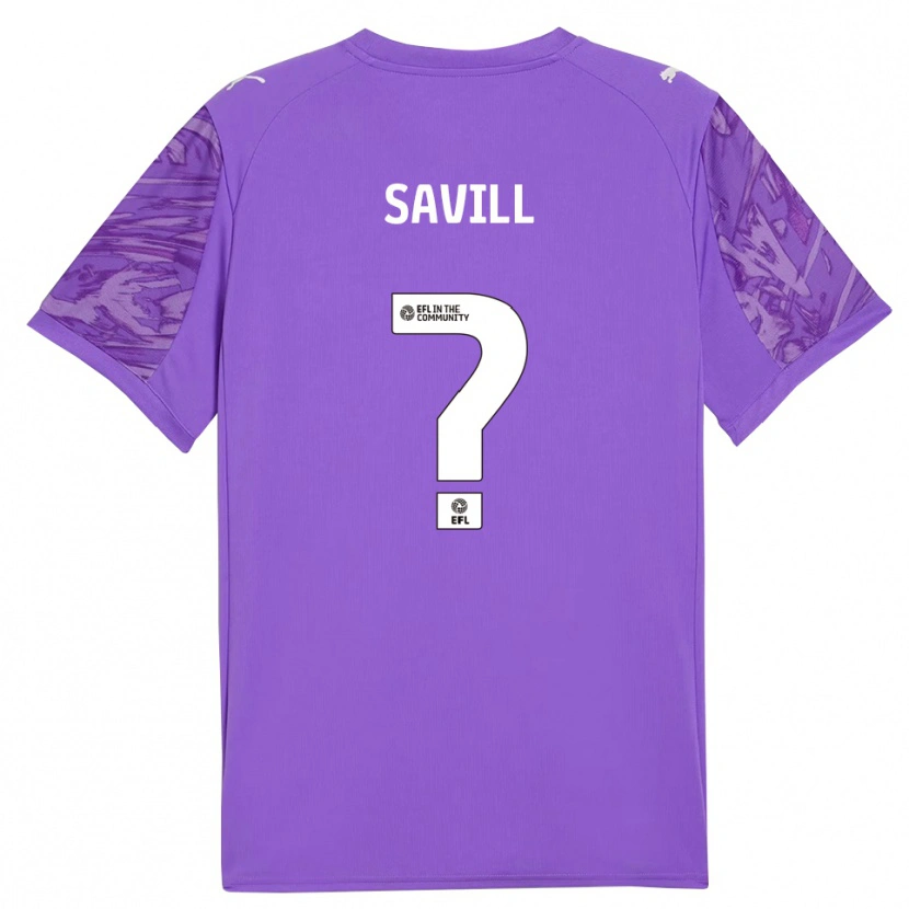 Danxen Criança Delainy Savill #0 Roxo Escuro Camisola Guarda-Redes 2025/26 Camisa