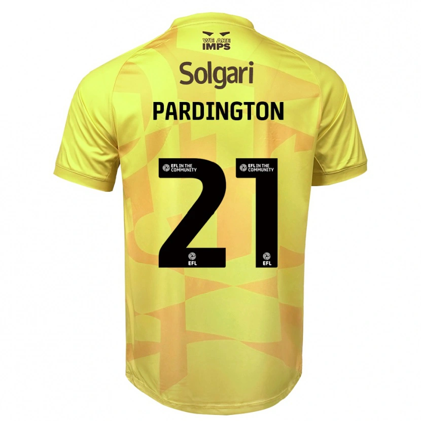 Danxen Criança Jamie Pardington #21 Preto Amarelo Camisola Guarda-Redes 2025/26 Camisa