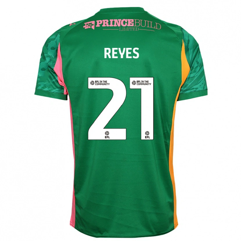 Danxen Criança Vicente Reyes #21 Verde Rosa Camisola Guarda-Redes 2025/26 Camisa