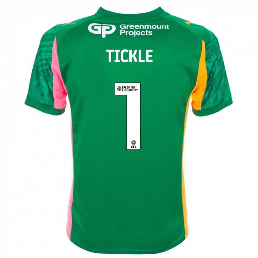 Danxen Criança Sam Tickle #1 Laranja Verde Rosa Camisola Guarda-Redes 2025/26 Camisa