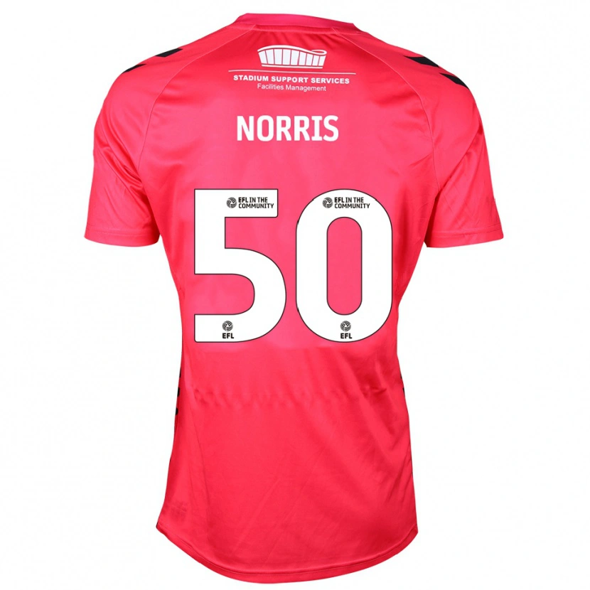 Danxen Criança Will Norris #50 Branco Vermelho Camisola Guarda-Redes 2025/26 Camisa