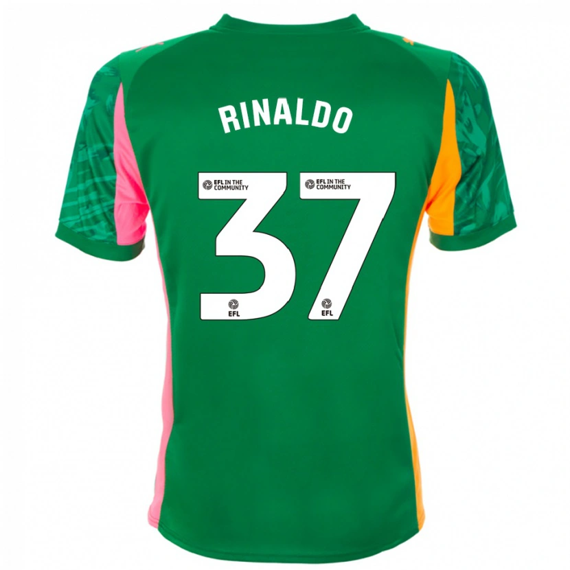 Danxen Criança Ashton Rinaldo #37 Laranja Verde Rosa Camisola Guarda-Redes 2025/26 Camisa