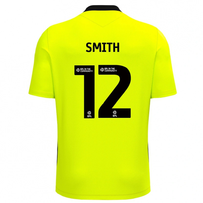 Danxen Criança Tom Smith #12 Preto Amarelo Camisola Guarda-Redes 2025/26 Camisa