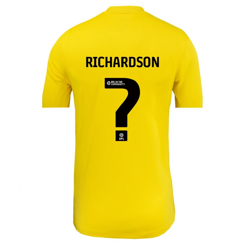 Danxen Criança Dani Richardson #0 Preto Amarelo Camisola Guarda-Redes 2025/26 Camisa