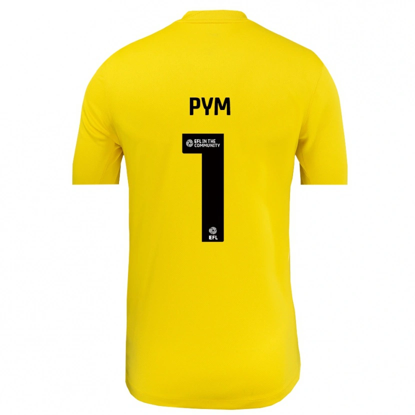 Danxen Criança Christy Pym #1 Preto Amarelo Camisola Guarda-Redes 2025/26 Camisa