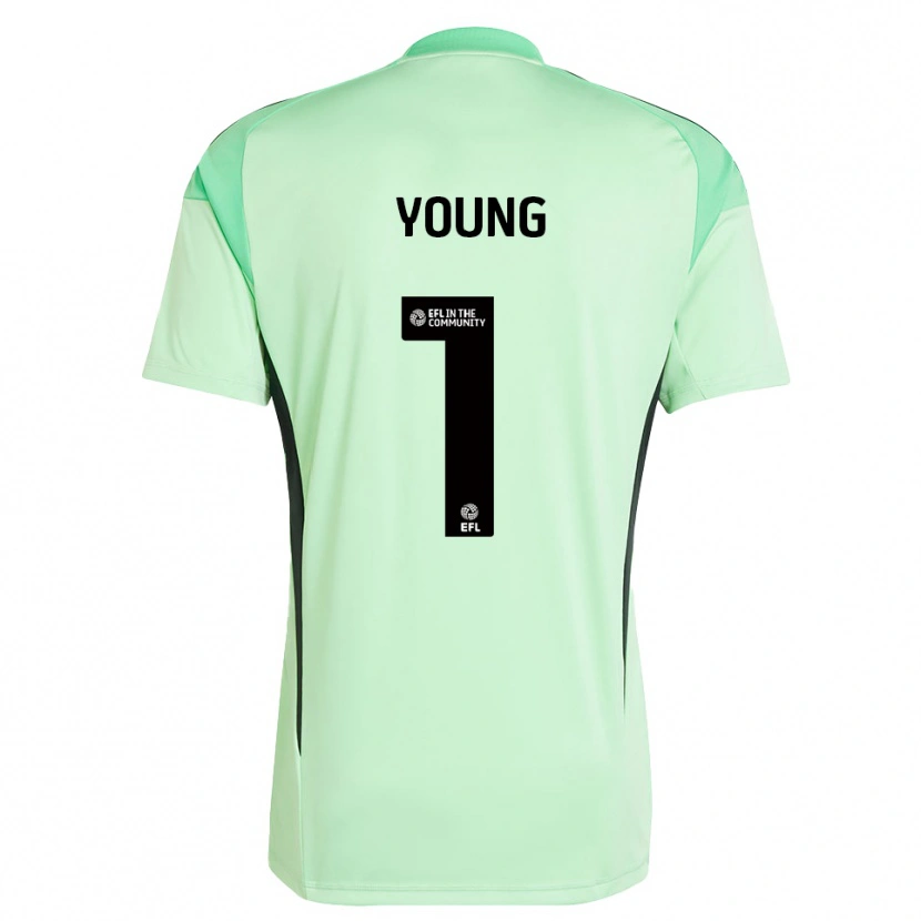 Danxen Criança Matthew Young #1 Preto Verde Claro Camisola Guarda-Redes 2025/26 Camisa