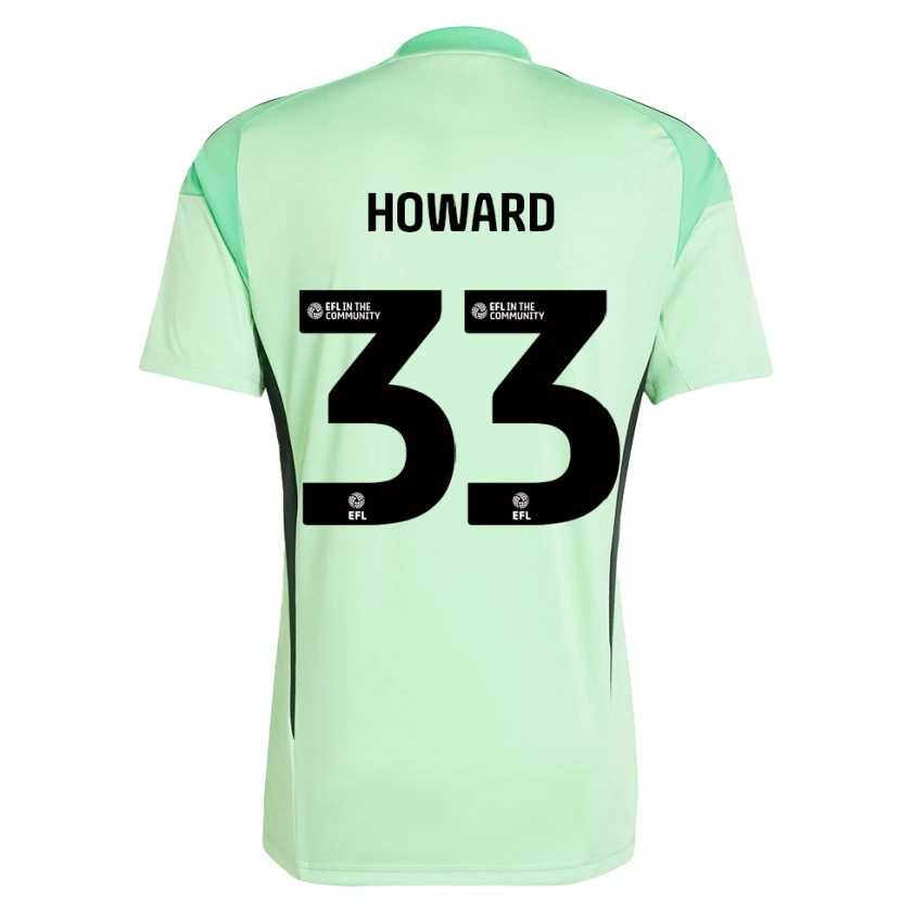 Danxen Criança Mark Howard #33 Preto Verde Claro Camisola Guarda-Redes 2025/26 Camisa