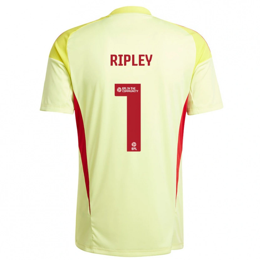 Danxen Criança Connor Ripley #1 Amarelo Pálido Camisola Guarda-Redes 2025/26 Camisa