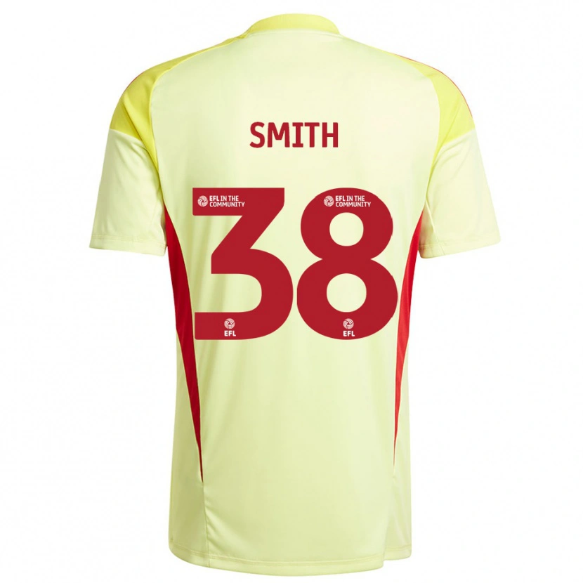 Danxen Criança Sam Smith #38 Amarelo Pálido Camisola Guarda-Redes 2025/26 Camisa