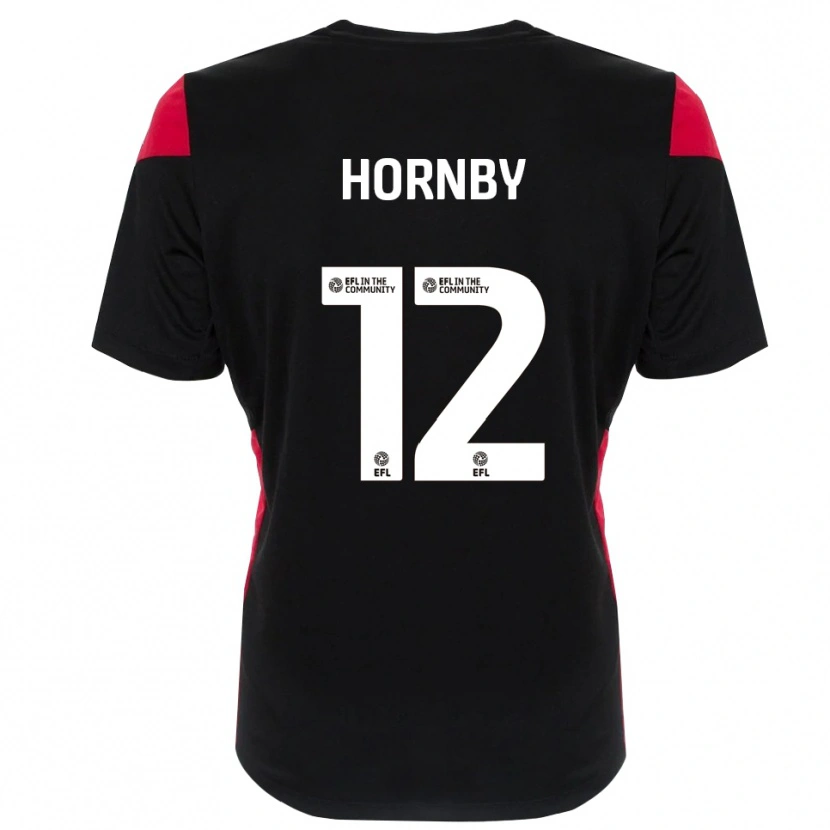 Danxen Criança Sam Hornby #12 Preto Branco Camisola Guarda-Redes 2025/26 Camisa